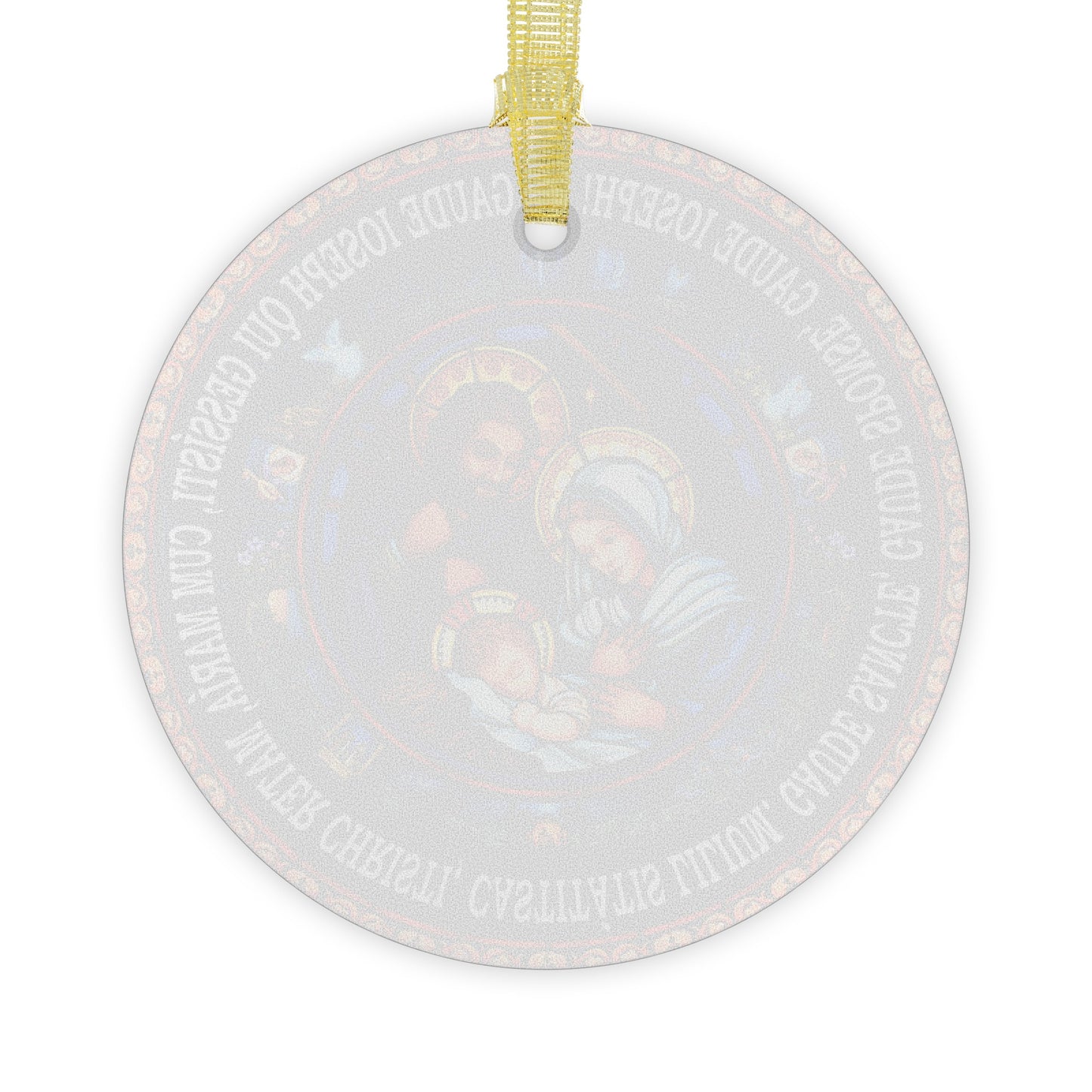 Nativity of Jesus Glass Ornament