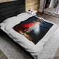 Divine Mercy Fuzzy Blanket, Catholic Plush Throw