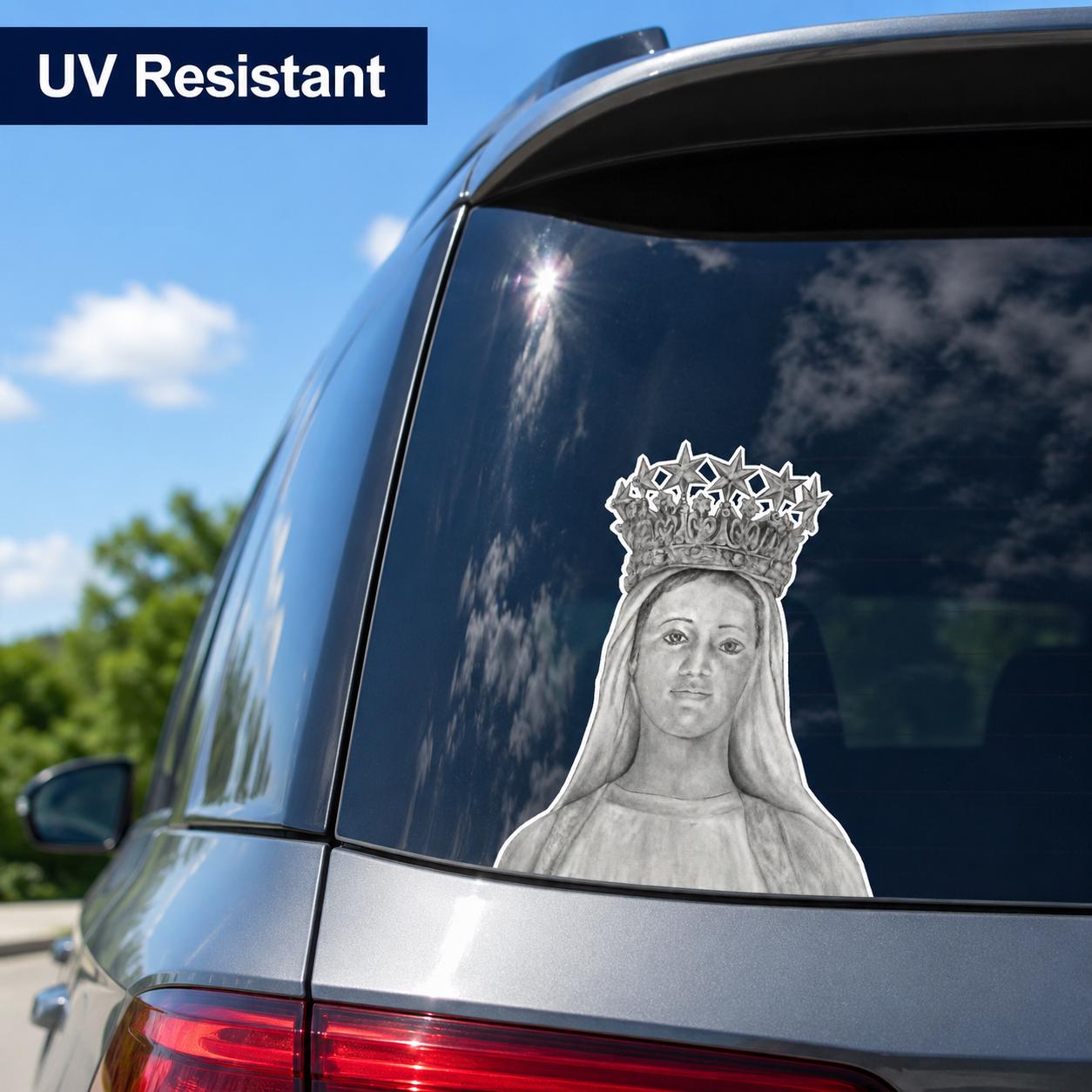Our Lady of Champion sticker, Our Lady of Good Help Marian apparition art — Catholic gift from Glory Be Gifts – view 4