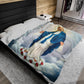 Mary Immaculate Conception Plush Blanket, Catholic Art