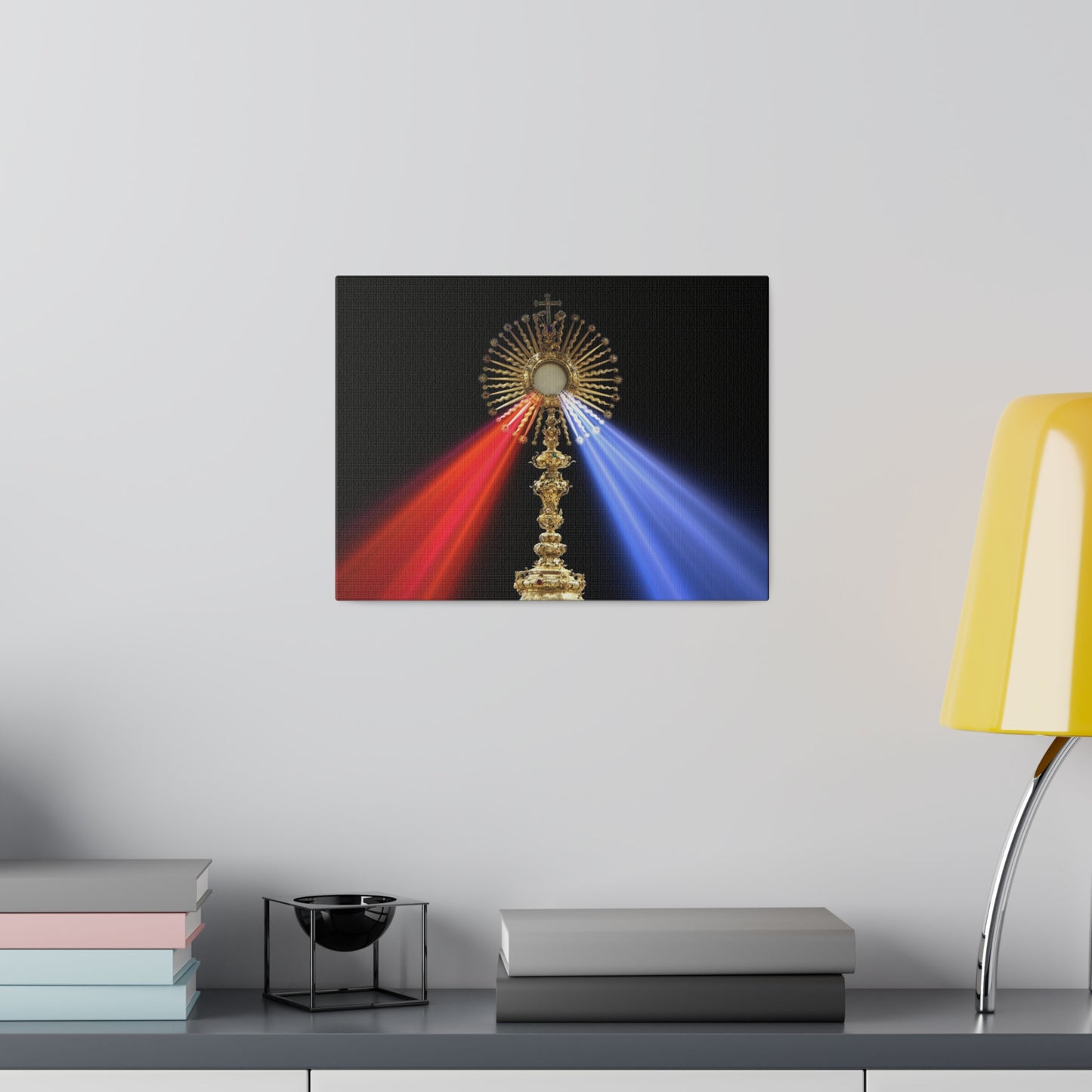 Divine Mercy Monstrance Canvas Print for Prayer Altar