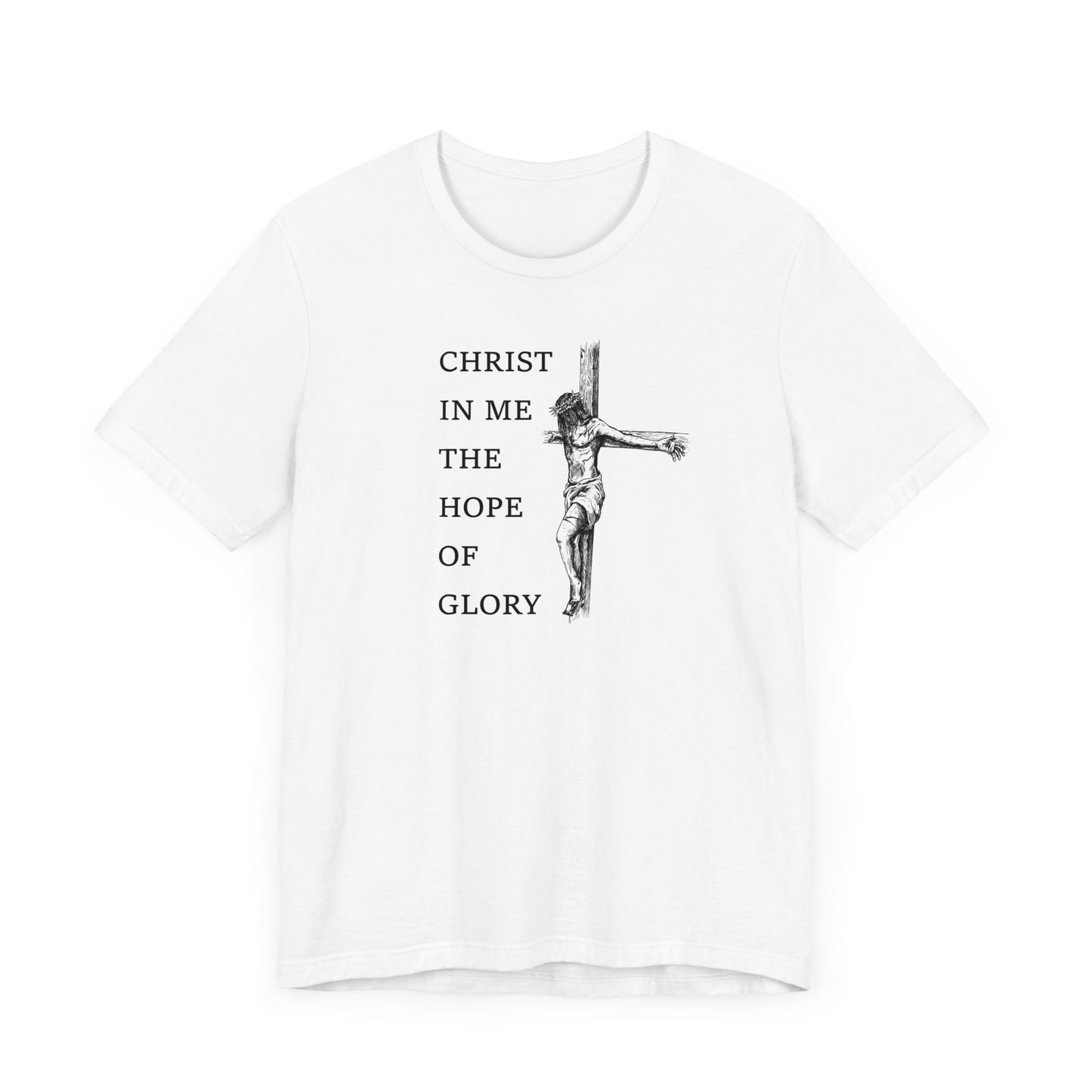 Christ In Me Christ Tee with Crucifix, Christian Christmas Gift, Catholic T Shirt, Religious Tshirt Gift Idea