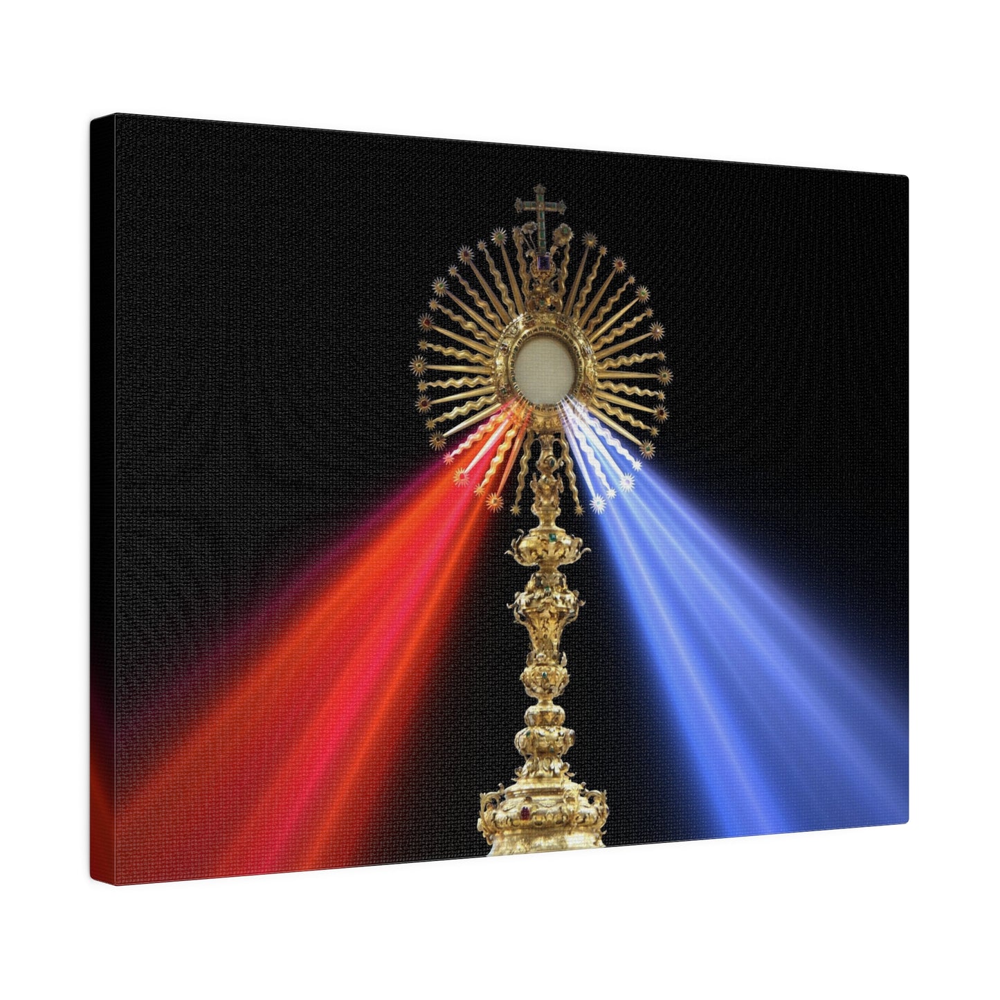 Divine Mercy Monstrance Canvas Print for Prayer Altar