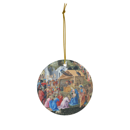 Adoration of the Magi Ceramic Ornament
