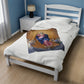 Immaculate Conception Plush Blanket, Catholic Fuzzy Throw