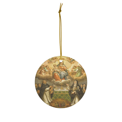 Mary Queen and Mother Ceramic Ornament
