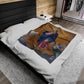 Immaculate Conception Plush Blanket, Catholic Fuzzy Throw