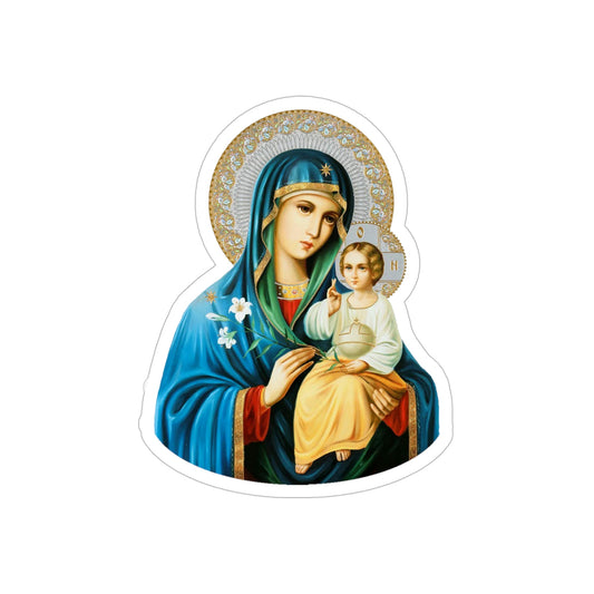 Jesus and Mary Sticker, Catholic Sticker, Jesus Icon, Mary Icon, Confirmation Gift, Sticker for water bottle, Orthodox Sticker