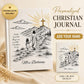 Personalized Walking with Jesus Hardcover Journal | Faith Gift