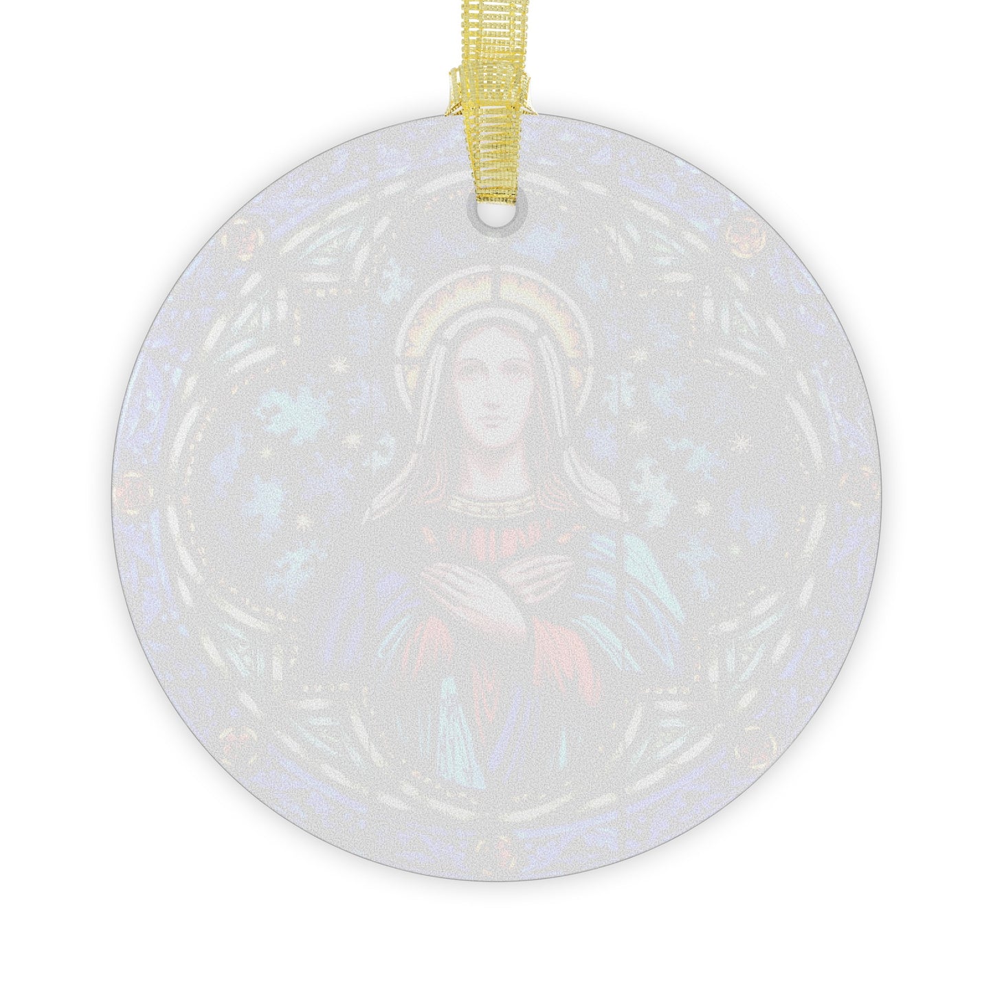 Mother Mary Stained Glass Ornament