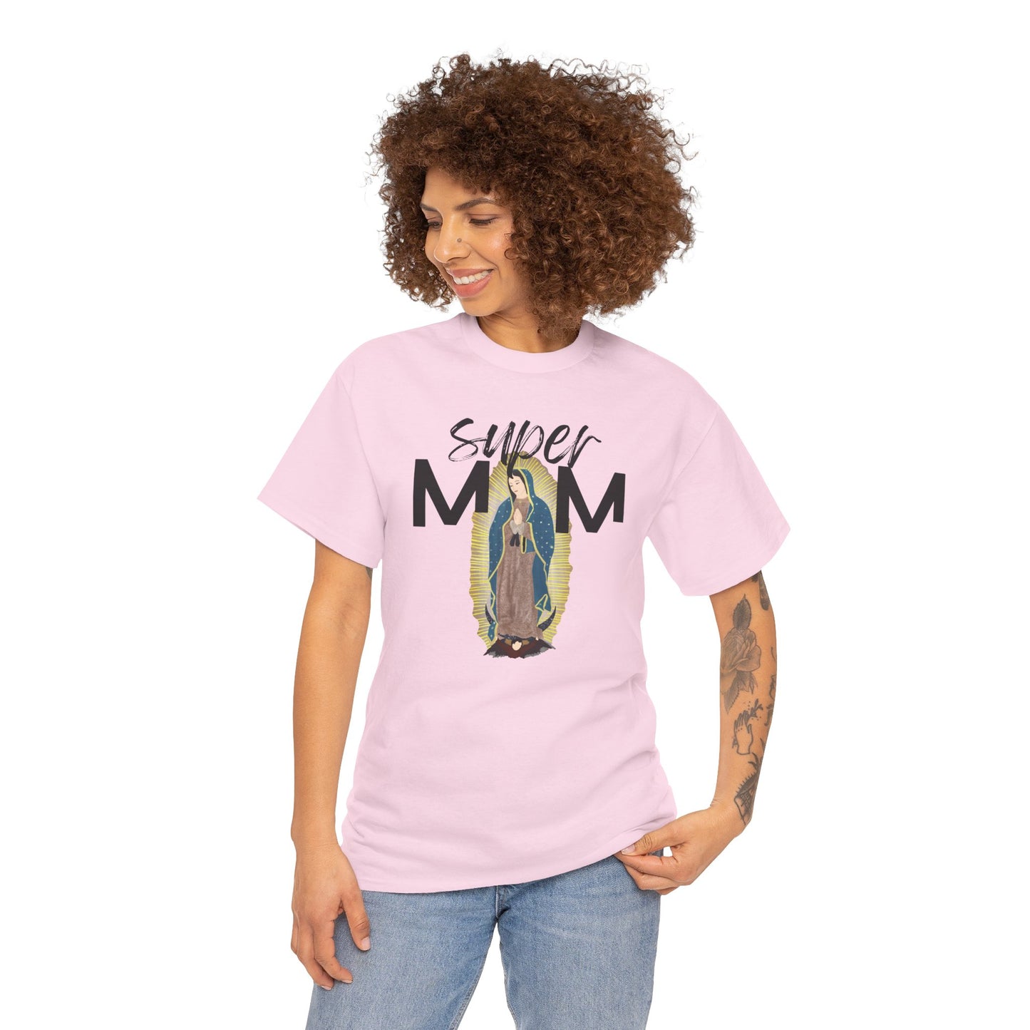 Mary Mother of God Catholic T-shirt Gift for mom, Catholic Christmas Shirt Mother, Super hero mom shirt gift for Catholic