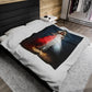 Divine Mercy Plush Blanket, Catholic Velveteen