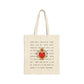 Anima Christi Prayer Tote Bag, Catholic Canvas Shoulder Bag