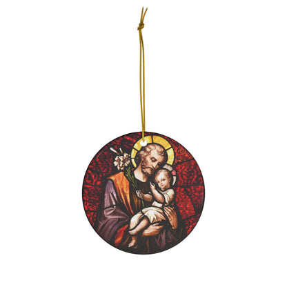St. Joseph Ceramic Ornament