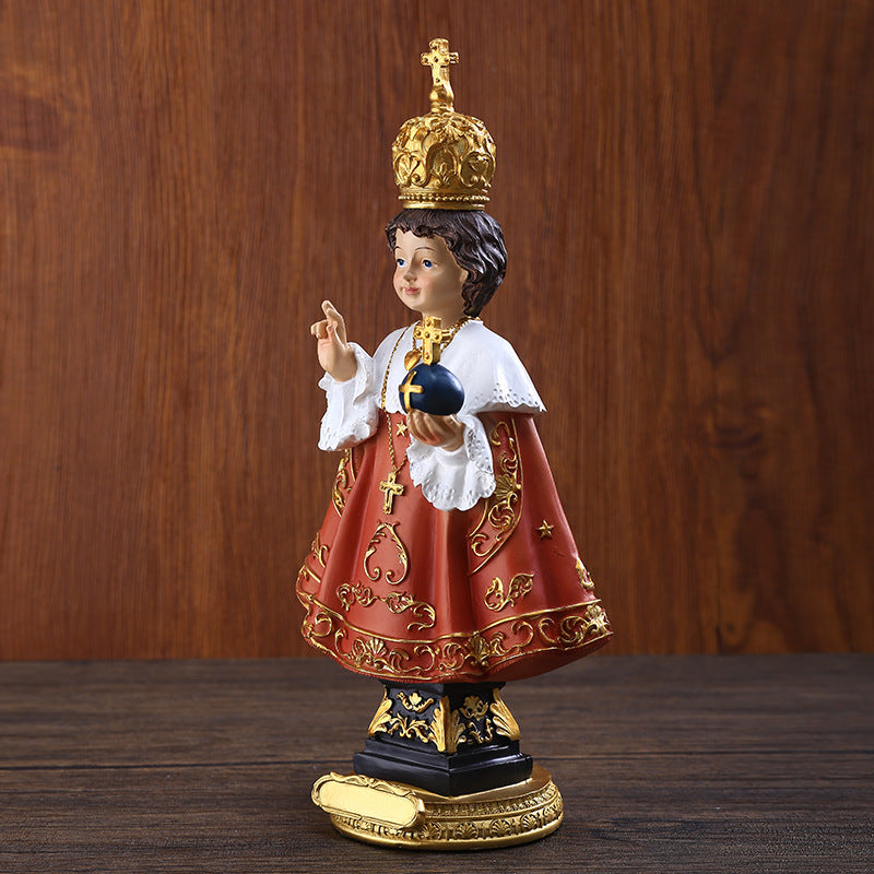 Infant of Prague Child Jesus 11" Resin Statue