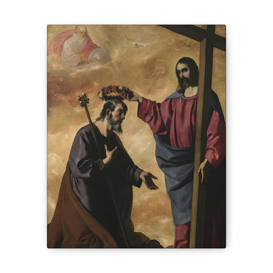 St Joseph Coronation Catholic Wallart Gift, Saint Joseph Patron of the Universal Church, Hunsband of Mary, Confirmation Gift