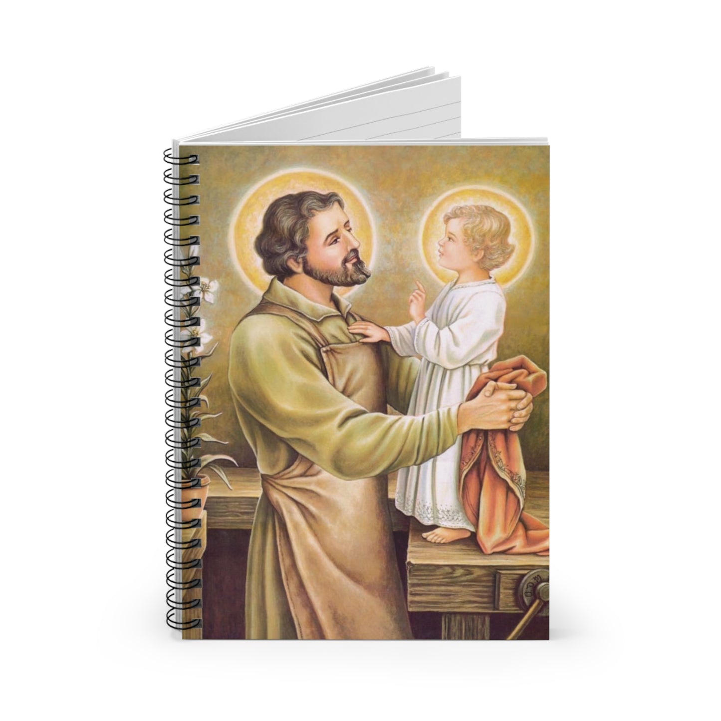 Saint Joseph the Worker Confirmation Notebook Gift, Adoration Journal for Father's Day