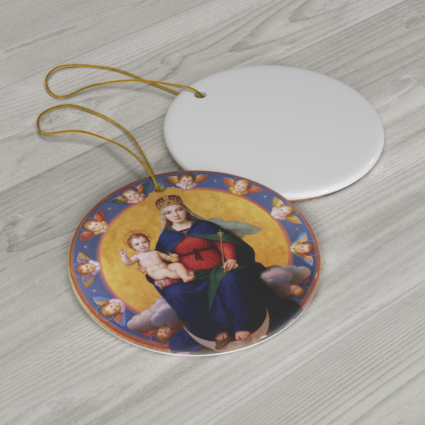 Our Lady ofthe Apocolypse Ceramic Ornament