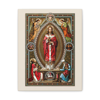 Jesus the High Priest Canvas – Eucharistic Art