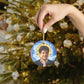 Blessed Carlo Acutis Glass Christmas Ornament