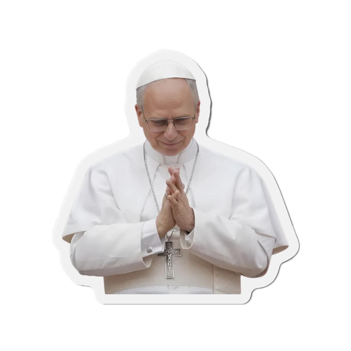 Pope Leo XIV Praying Catholic Magnet, Religious Gift