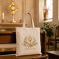 Adoremus Eucharistic Adoration Tote Bag, Catholic Canvas Tote