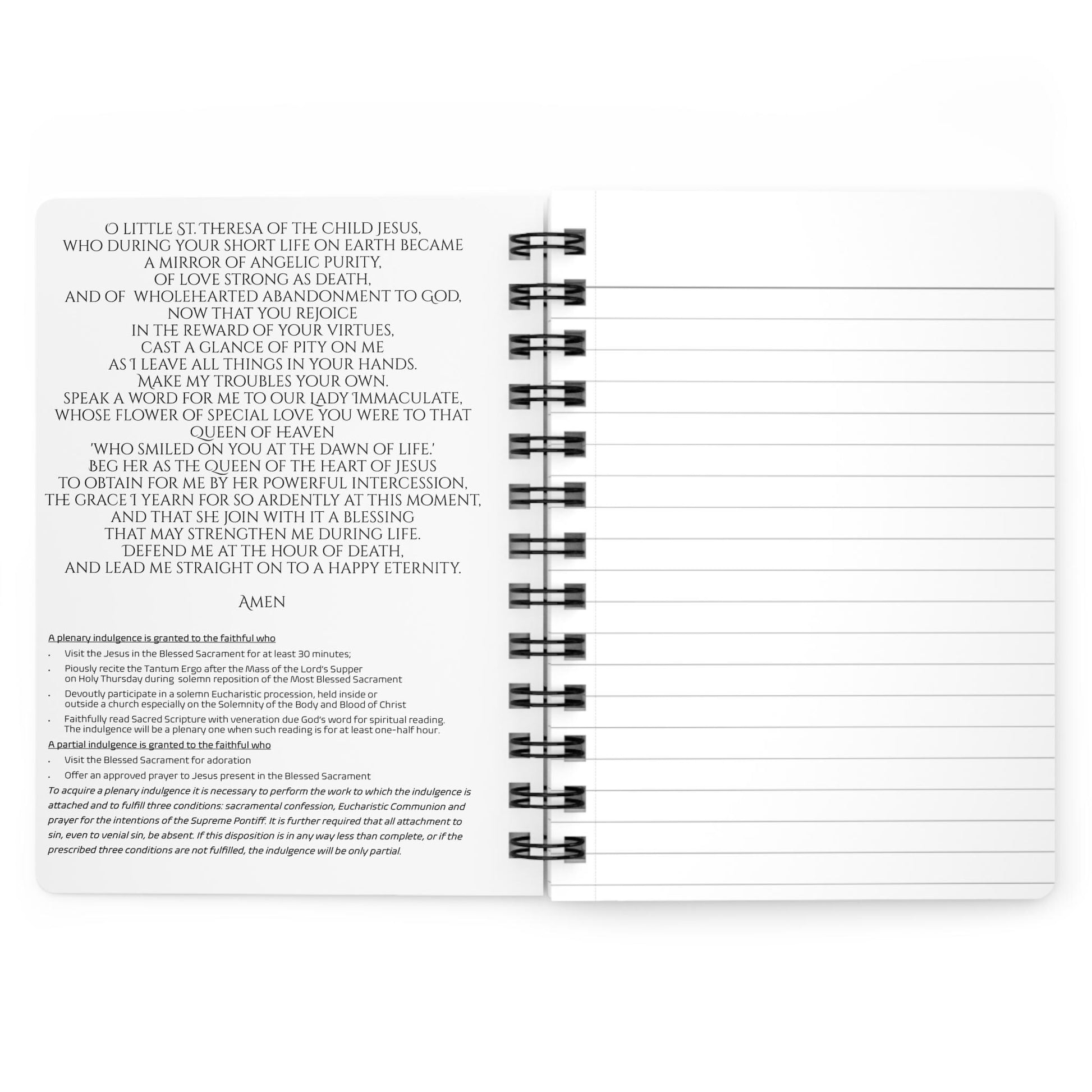 St. Thérèse of Lisieux Adoration Journal – Catholic gift from Glory Be Gifts – view 3