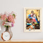 Wedding Kitchen Rosary Gift, Catholic Marriage Frame Art