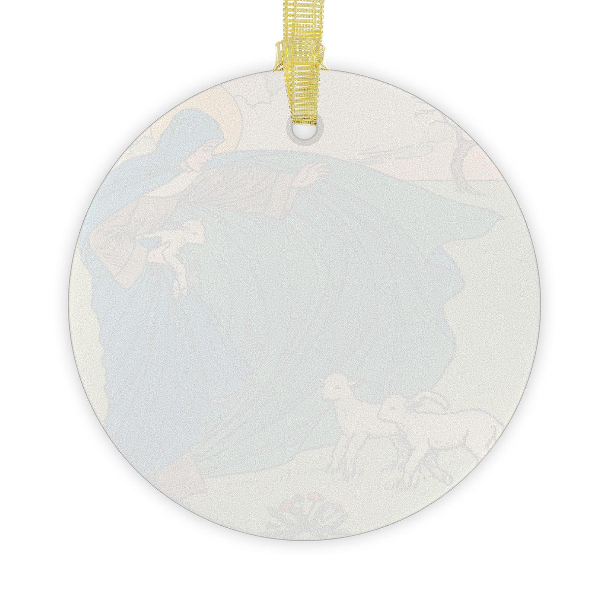 Saint Brigid Glass Christmas Ornament, Religious Gift Idea for wife girlfriend, Traditional Catholic Poem Art, catholic marriage