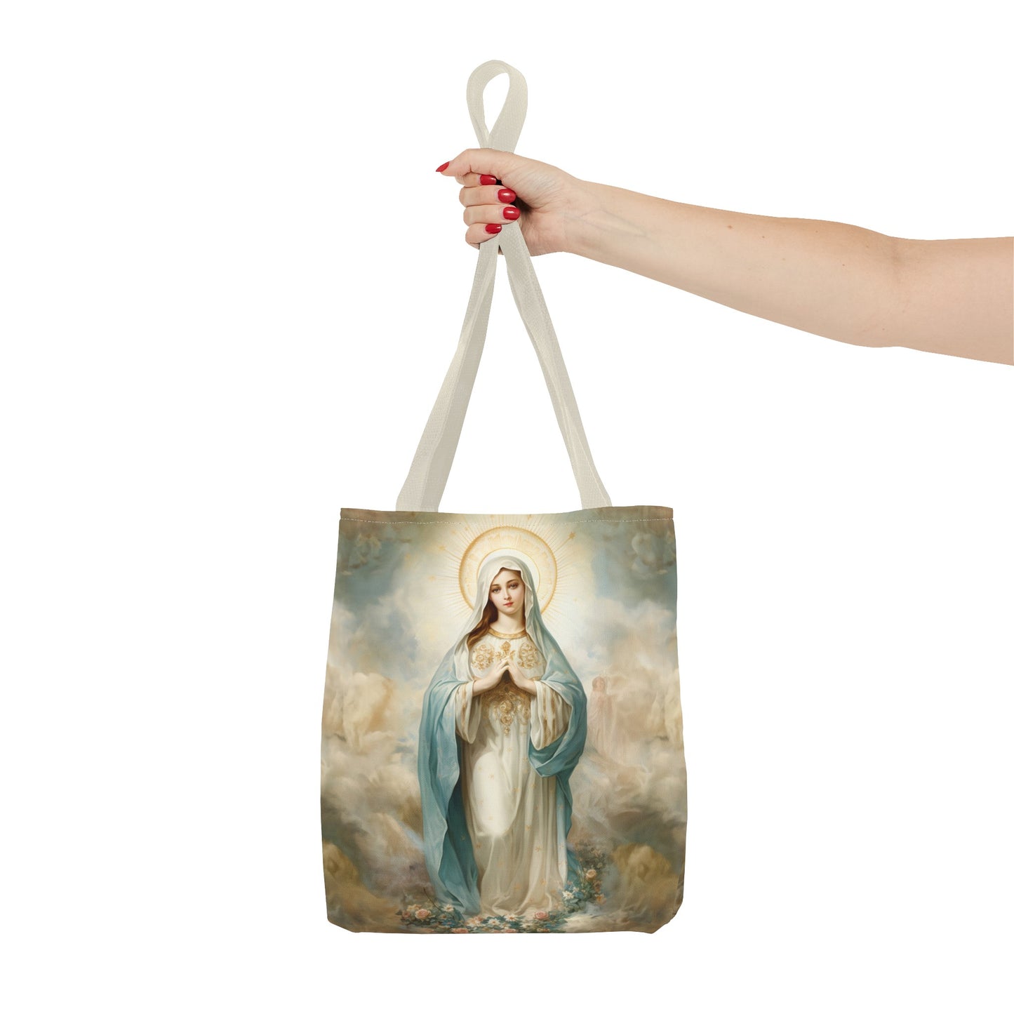 Immaculate Conception Tote Shoulder Bag, Religious gift Women, Church Bag, Queen of Heaven, mothers Day Gift, Picnic Bag