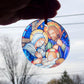Stained Glass Nativity Ornament, Catholic Christmas Gift
