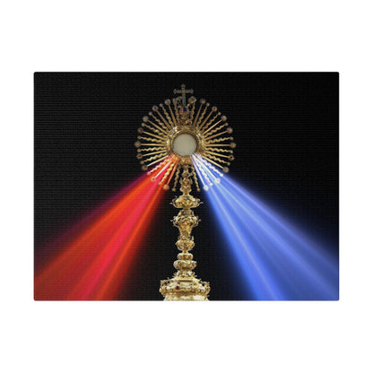 Divine Mercy Canvas Print – Monstrance Adoration Wall Art