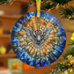 Holy Spirit Stained Glass Christmas Ornament