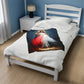 Divine Mercy Plush Blanket, Catholic Velveteen