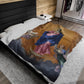 Immaculate Conception Plush Blanket, Catholic Fuzzy Throw