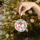 Saint Gianna Catholic Glass Christmas Ornament, Nurse Gift