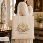 Adoremus Eucharistic Adoration Tote Bag, Catholic Canvas Tote