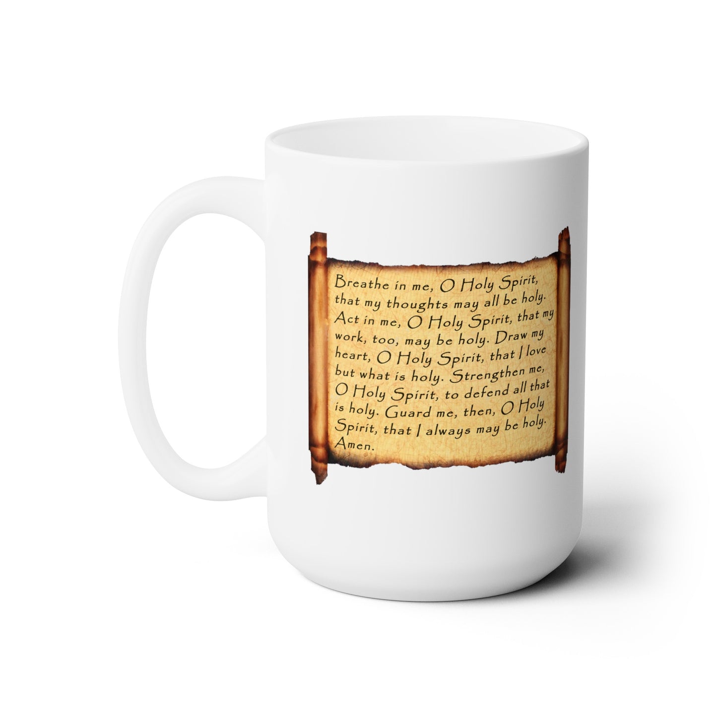 Saint Augustine Breathe In Me Holy Spirit Prayer Mug