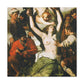 Saint Agatha Martyrdom Canvas – Medieval Saint Art