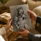 Saint Francis with Lamb canvas print — additional product photo