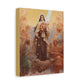 St. Thérèse of Lisieux The Little Flower Canvas Print, Catholic Saint Artwork for Christmas Gift for mom wife daugther, confirmation saint