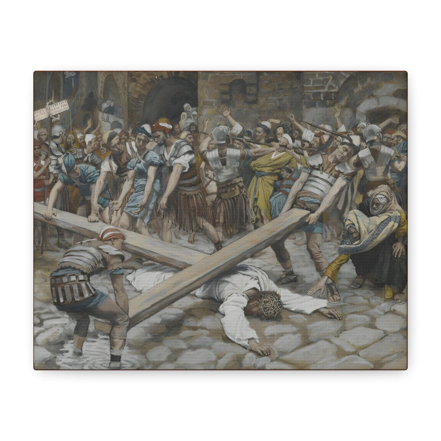 St. Simon of Cyrene Canvas, Stations of the Cross Art
