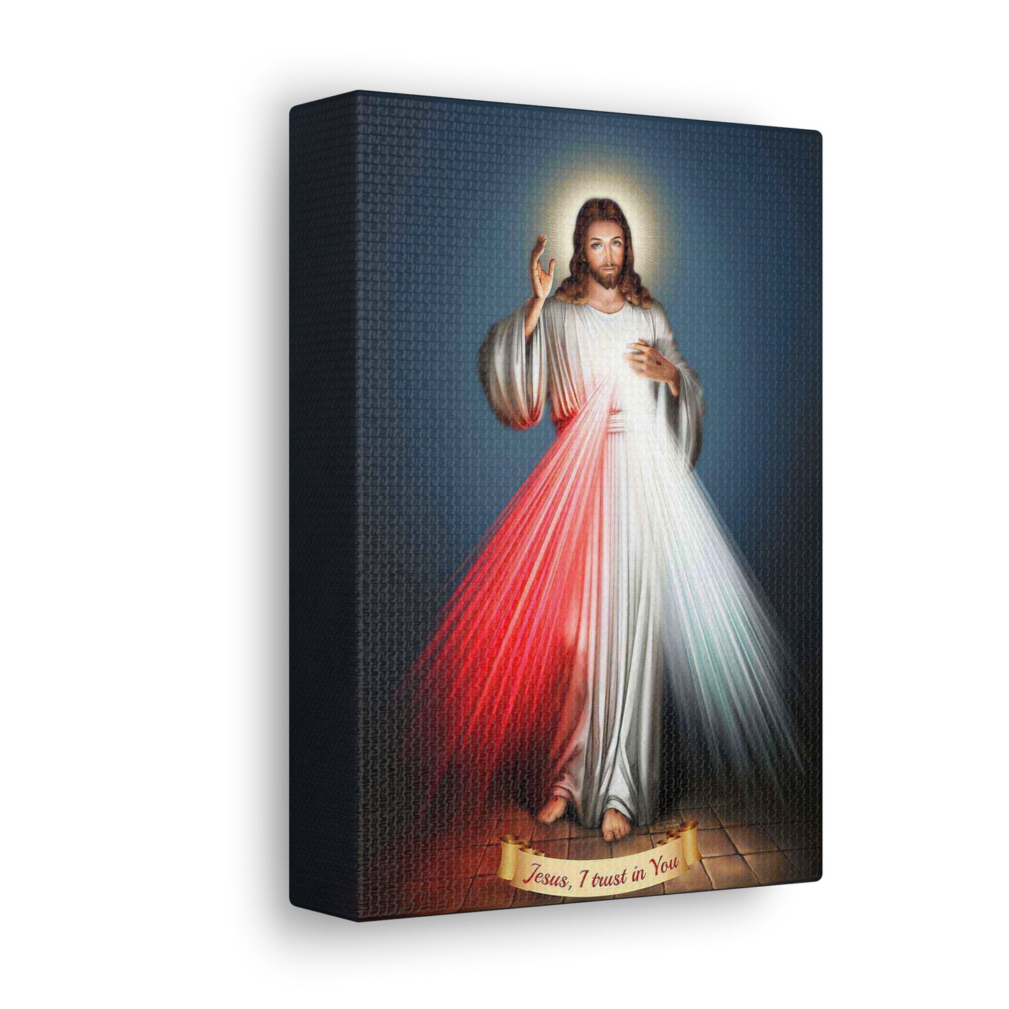 Divine Mercy Wall Art Catholic Home Decor, Jesus Wallart Fathers Day Gift, Prayer Altar Icon for wedding, Jesus I Trust in You