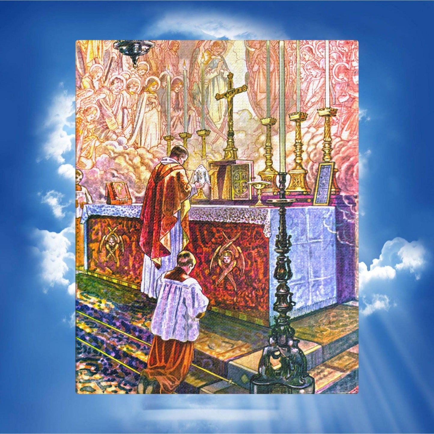 Mass of the Ages Satin Canvas | Catholic Tridentine Wall Art