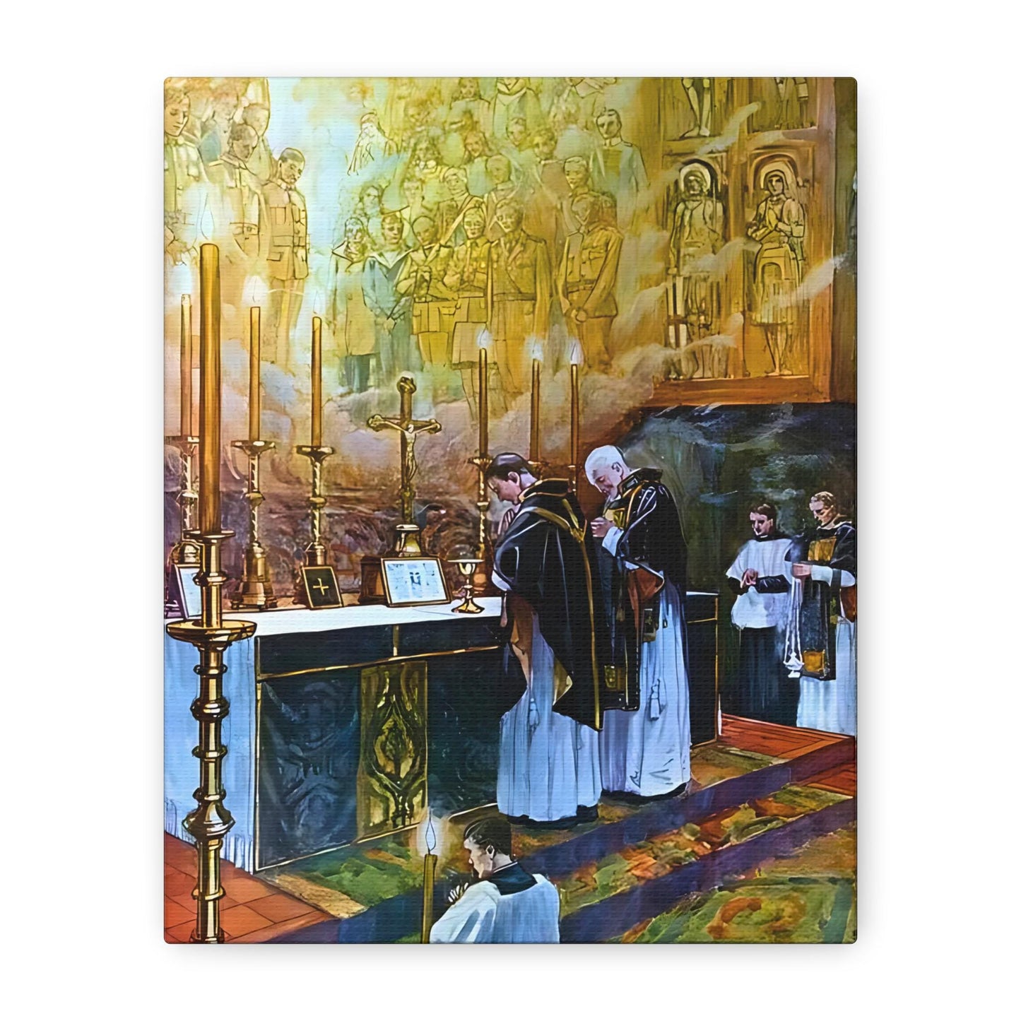 Traditional Latin Mass Canvas, Catholic Wall Art