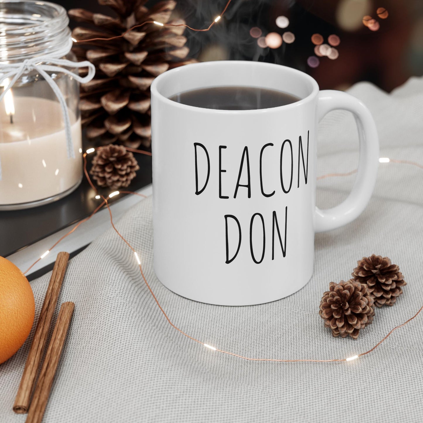 11 oz Personalized Funny Gift for Priest or Deacon, Funny Coffee Mug, Funny Religious Gift, Catholic Gift for Religious