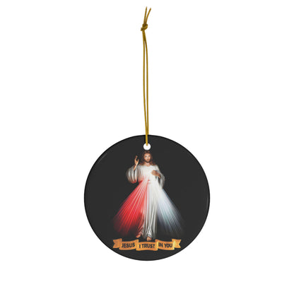 Divine Mercy Ceramic Ornament