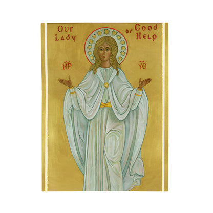Our Lady of Champion Plush Blanket, Catholic Velveteen