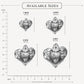 Three Hearts Sticker | Holy Family Sacred Art by Brian Kelliher