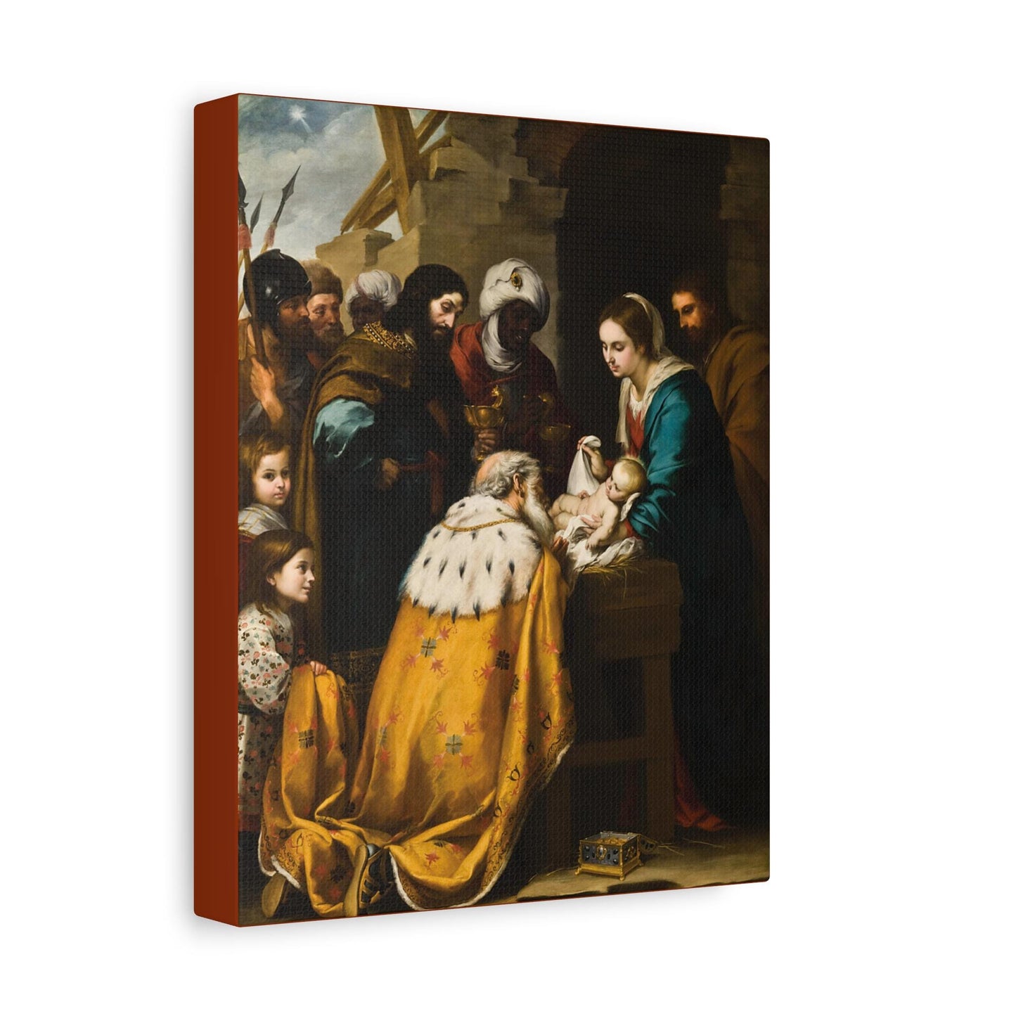 Epiphany Holy Family Nativity Canvas, Catholic Wall Art